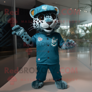 Teal Jaguar mascotte...