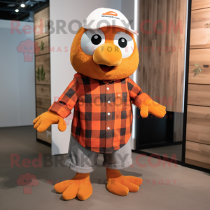 Orange Dove maskot drakt...