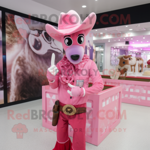 Pink Cowboy mascotte...