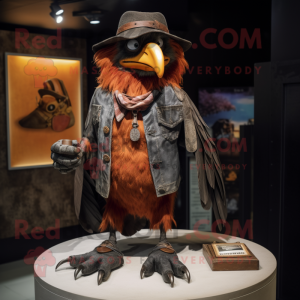 Rust Crow maskot kostym...
