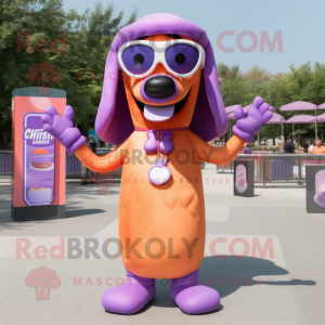 Purple Hot Dogs mascotte...