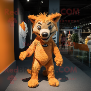 Oranje Hyena mascotte...