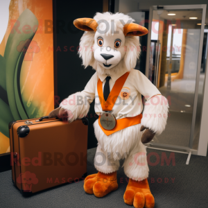 Oranje Angora Goat mascotte...