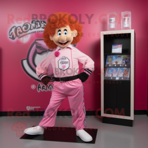 Pink Irish Dancer mascotte...