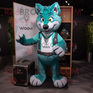 Teal Say Wolf mascotte...