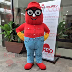 Red Mango mascotte kostuum...