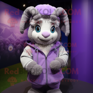 Lavender Ram maskot kostyme...