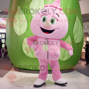 Pink Beanstalk maskot...