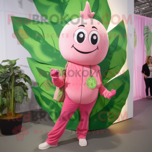 Pink Beanstalk maskot...