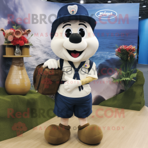 Navy Heart maskot kostume...