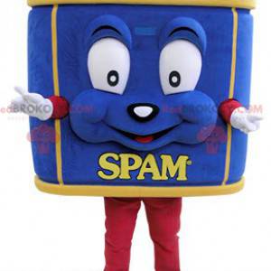 Gigantische blikje mascotte. Blauwe mascotte - Redbrokoly.com