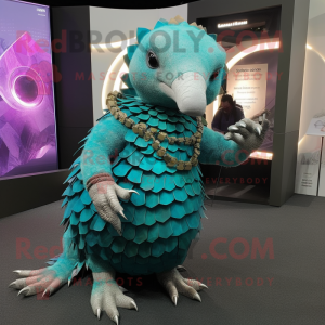 Teal Pangolin mascotte...