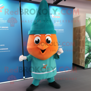 Turquoise Carrot mascotte...