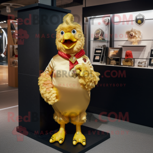 Gold Hens mascotte kostuum...