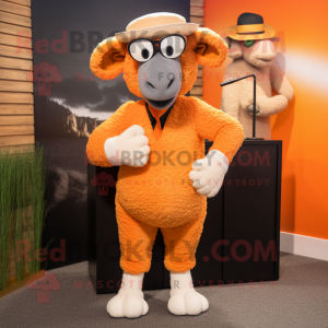Orange Merino Får maskot...