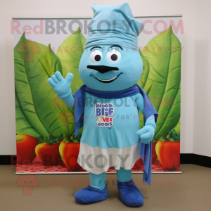 Sky Blue Beet maskot drakt...