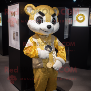 Guldarmbånd maskot kostume...