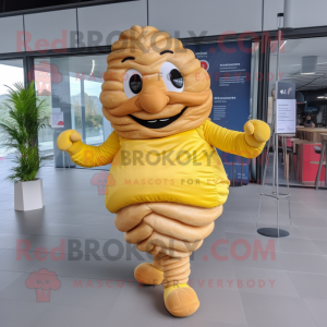 Gul Croissant maskot...