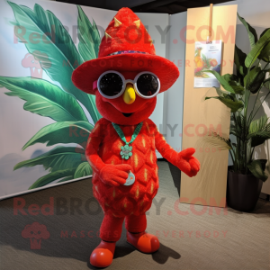 Red Pineapple mascotte...