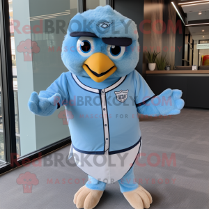 Sky Blue Falcon Maskottchen...