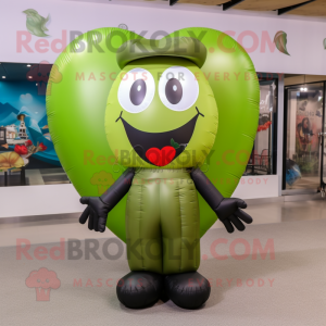 Olive Heart Shaped Balloons...