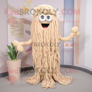 Beige Spaghetti mascotte...