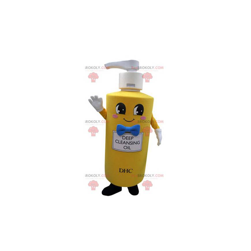 Mascot gele fles zeep. Zeep mascotte - Redbrokoly.com