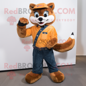Rust Marten maskot kostume...