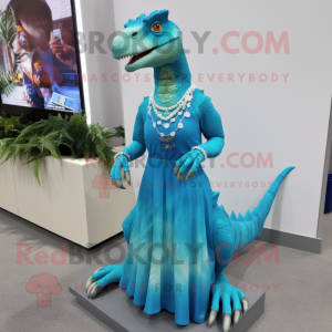 Cyan Deinonychus mascotte...