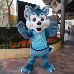 Blue Say Wolf mascotte...