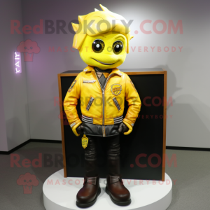 Yellow Candy Box maskot...