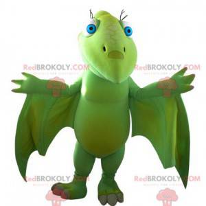 Imponerande grön flygande dinosaurimaskot - Redbrokoly.com