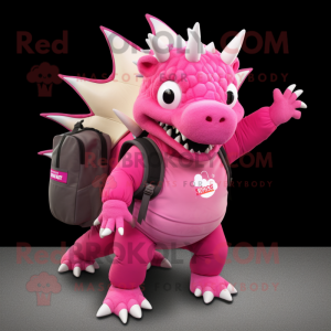 Roze Stegosaurus mascotte...