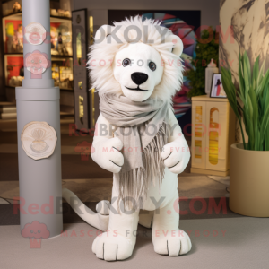 White Lion maskot kostume...