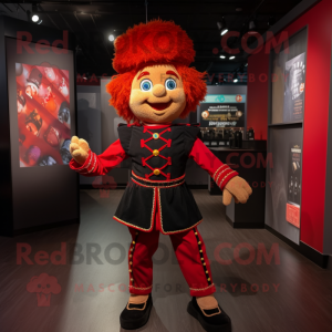 Red Irish Dancer maskot...