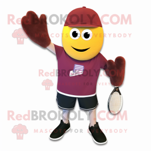 Maroon Squash maskot...