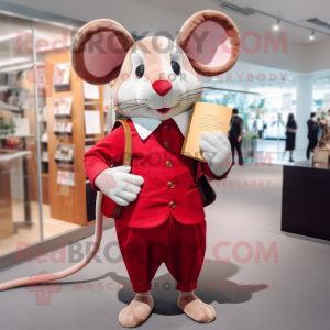 Red Mouse mascotte kostuum...