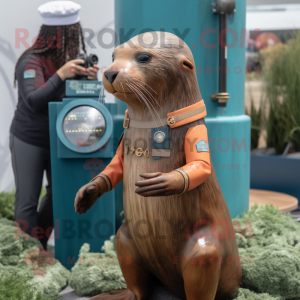 Rust Sea Lion maskot...