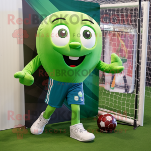 Green Soccer Goal maskot...