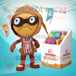 Tan Candy Box maskot...