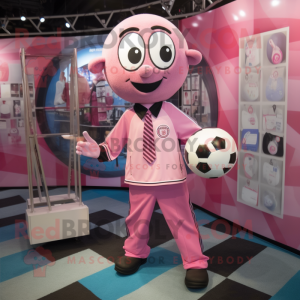 Pink Soccer Goal maskot...