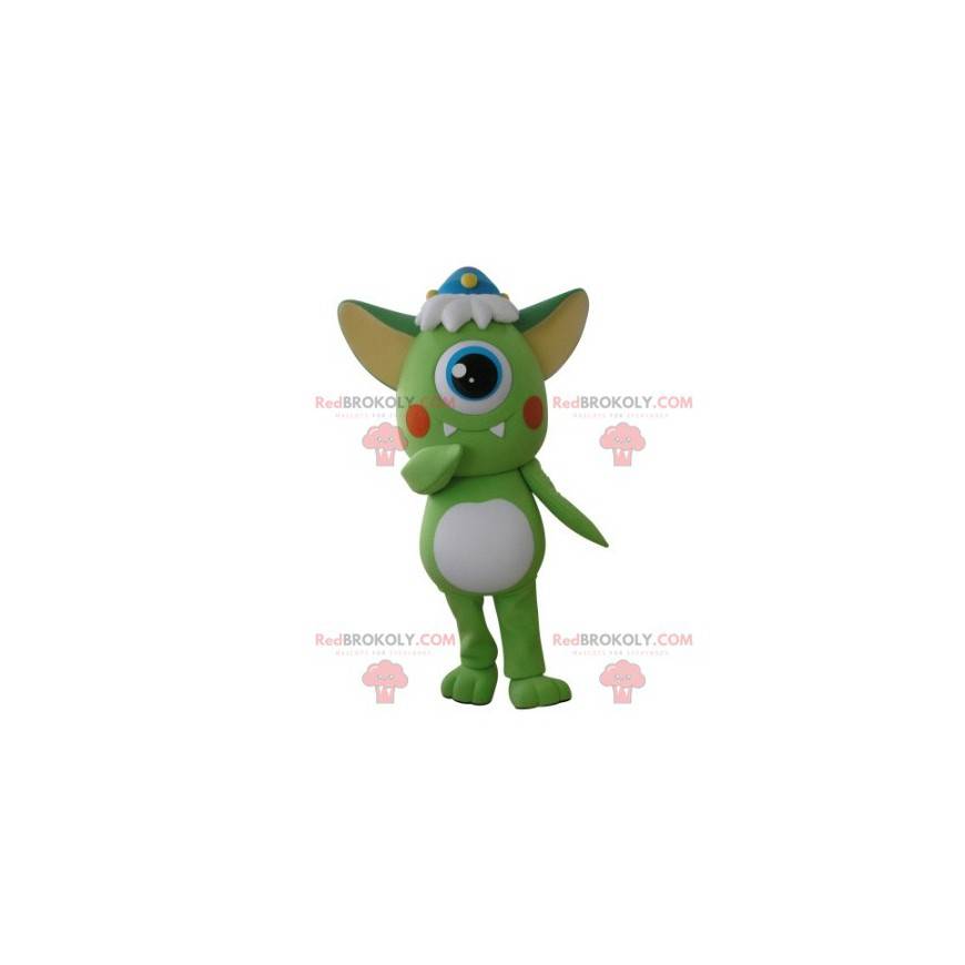 Cyclops grünes Alien-Maskottchen - Redbrokoly.com