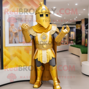 Gull middelaldersk ridder...