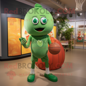 Grøn tomat maskot kostume...