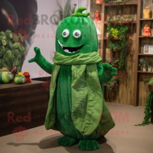 Skoggrønn agurk maskot...