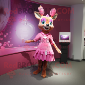 Rosa Reh Maskottchen kostüm...