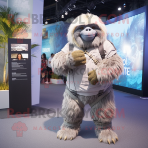 Gray Giant Sloth mascotte...