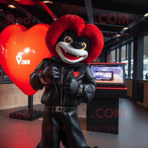 Red Heart mascotte kostuum...