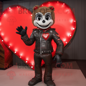 Red Heart maskot drakt...