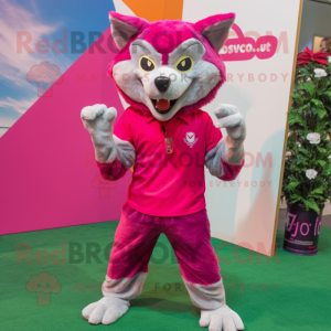 Magenta Say Wolf mascotte...